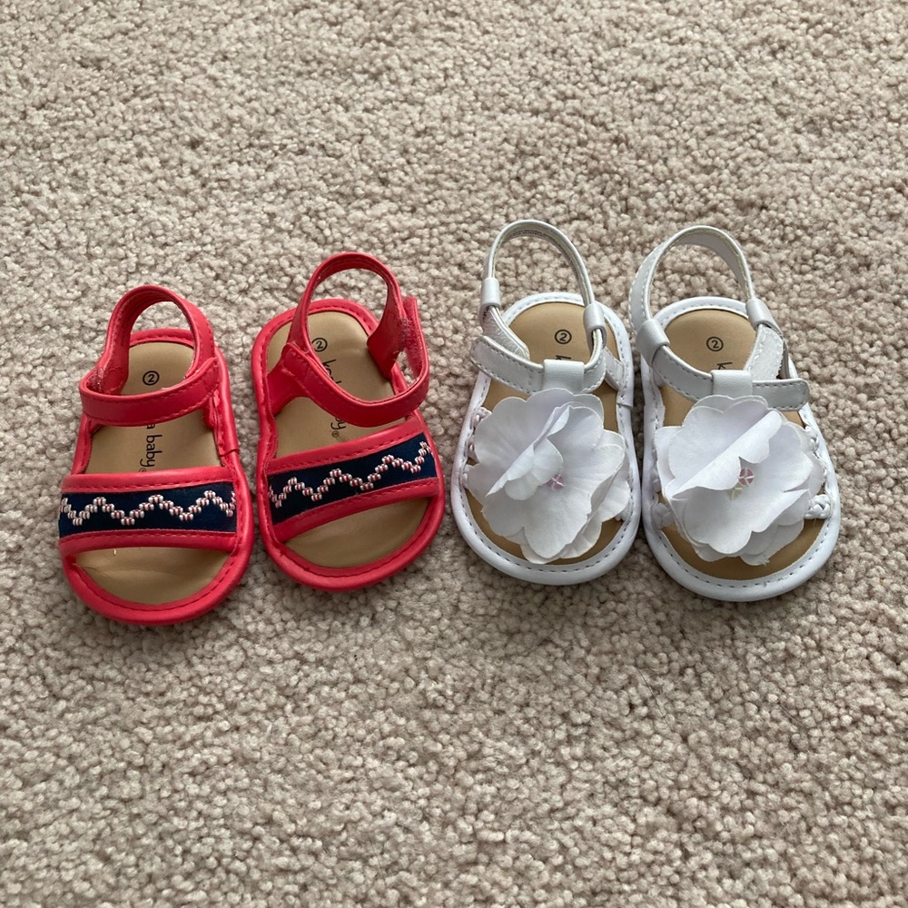 Girls Infant Sandals Set